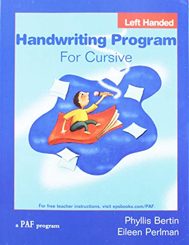 Stock image for Handwriting Program for Cursive Left Hand (Preventing Academic Failure) for sale by Irish Booksellers