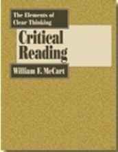 Stock image for The Elements of Clear Thinking: Critical Reading for sale by Ergodebooks