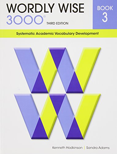 9780838876039: Wordly Wise 3000: Book 3 : Systematic Academic Vocabulary Development