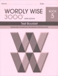 Stock image for Wordly Wise - Test (5) for sale by Idaho Youth Ranch Books