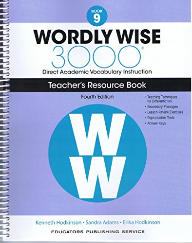 9780838877227: Wordly Wise, Book 9: 3000 Direct Academic Vocabulary Instruction Teachers Resource Book