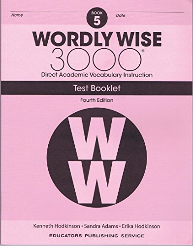 Stock image for Wordly Wise, Grade 5 Test Booklet for sale by Green Street Books