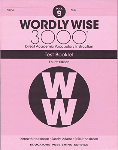 Stock image for Wordly Wise, Grade 9 Test Booklet for sale by Zoom Books Company