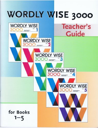 Imagen de archivo de Wordly Wise 3000 (Teacher's Guide, for books 1-5) a la venta por Save With Sam