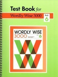 Stock image for Test Book for Worldly Wise 3000 for sale by Georgia Book Company