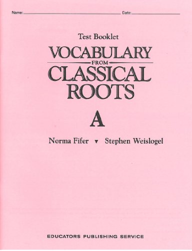 Stock image for Vocabulary from Classical Roots A Test Booklet for sale by BooksRun