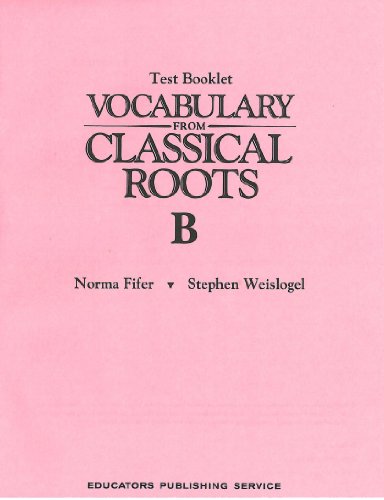 Stock image for Vocabulary from Classical Roots Test B/S for sale by BooksRun