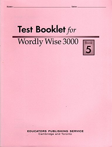 Stock image for Test Booklet for Wordly Wise 3000, Book 5 Grade 8 for sale by ThriftBooks-Dallas