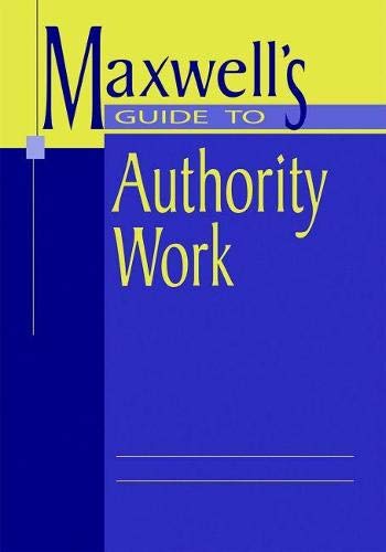 Stock image for Maxwell's Guide to Authority Work (Ala Editions) for sale by HPB-Diamond