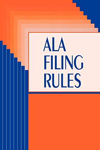 Stock image for ALA Filing Rules for sale by ThriftBooks-Dallas