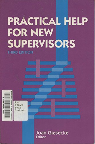 Beispielbild fr Practical Help for New Supervisors zum Verkauf von Better World Books
