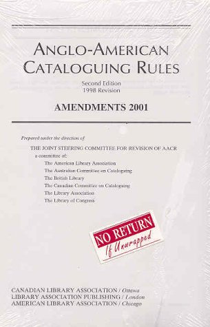 Stock image for Anglo-American Cataloguing Rules for sale by Better World Books