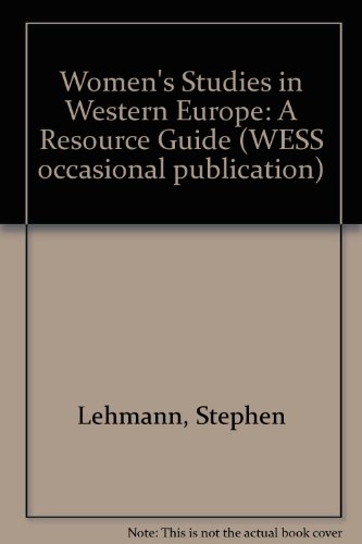 Beispielbild fr Women's Studies in Western Europe : A Resource Guide zum Verkauf von Pages Past--Used & Rare Books