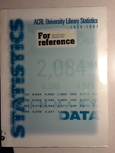 Acrl University Library Statistics 1996-1997 (9780838979914) by [???]