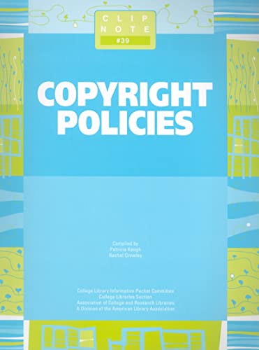 Imagen de archivo de Copyright Policies a la venta por Better World Books