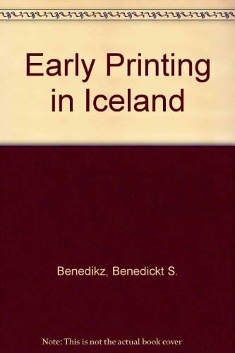 Imagen de archivo de The Spread of Printing. Western Hemisphere: Iceland a la venta por Alien Bindings