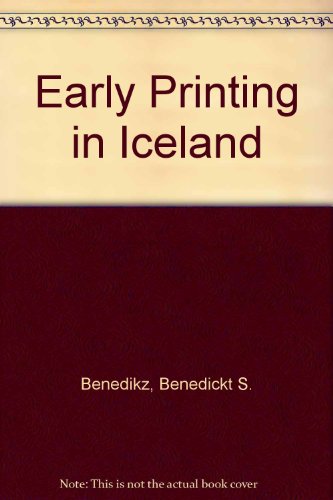 The Spread of Printing. Western Hemisphere : Iceland