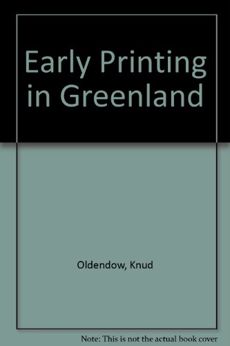 Stock image for The Spread of Printing. Western Hemisphere: Greenland for sale by Antiquariaat Schot