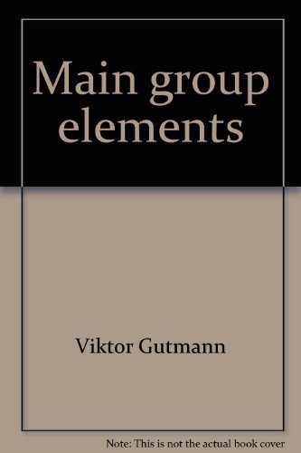 Beispielbild fr Main Group Elements: Groups Vi and Vii, (Inorganic Chemistry, Series Two) (Volume 3) zum Verkauf von Anybook.com