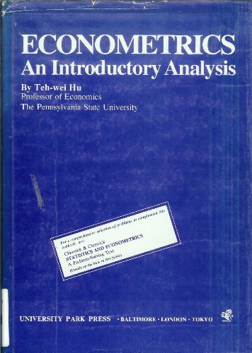 Beispielbild fr Econometrics: An introductory analysis zum Verkauf von Wonder Book