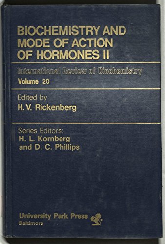 9780839110842: Biochemistry - Series Two: Biochemistry and Mode of Action of Hormones, Pt.2