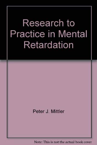 9780839111245: Research to Practice in Mental Retardation: Biomedical Aspects v. 3