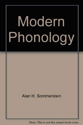 Imagen de archivo de Modern phonology (Theoretical linguistics) a la venta por Book House in Dinkytown, IOBA