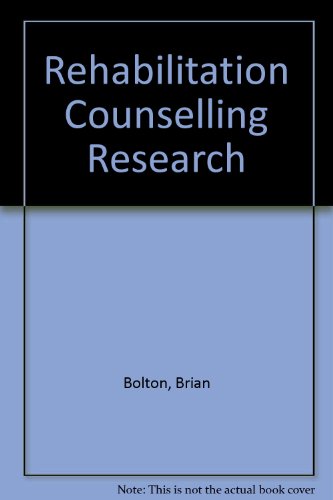 Stock image for Rehabilitation counseling research for sale by HPB-Red