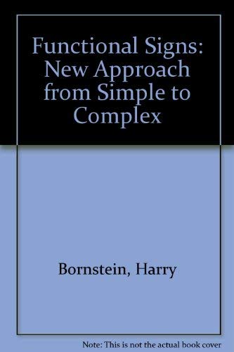 Imagen de archivo de Functional signs: A new approach from simple to complex a la venta por Dewey Books PTMD