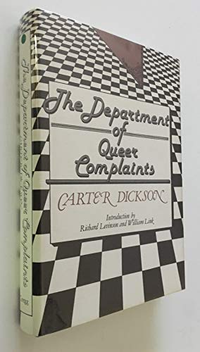 The department of queer complaints (The Gregg Press mystery fiction series) (9780839827399) by Carter Dickson