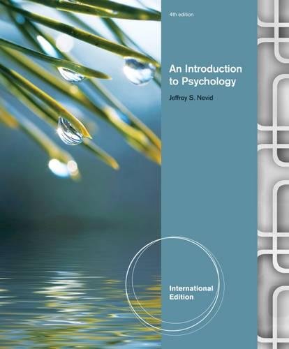 9780840028198: An Introduction to Psychology, International Edition