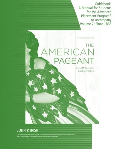 Stock image for The American Pageant Guidebook, Volume 2: A Manual for Students for the Advanced Placement Program for sale by Better World Books