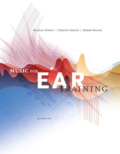 Imagen de archivo de Music for Ear Training (Book Only) a la venta por Indiana Book Company