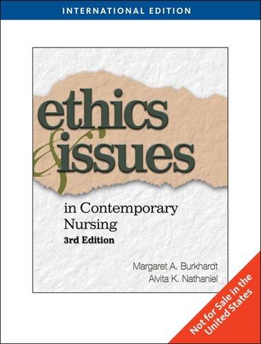 Imagen de archivo de Ethics and Issues in Contemporary Nursing a la venta por Books Puddle