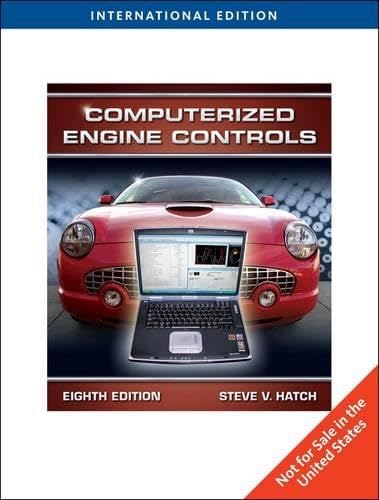 Stock image for COMPUTERIZED ENGINE CONTROLS, INTERNATIONAL EDITION, 8TH EDITION for sale by Romtrade Corp.