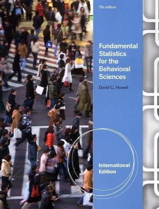 Beispielbild fr Fundamental Statistics for the Behavioral Sciences, International Edition zum Verkauf von WorldofBooks