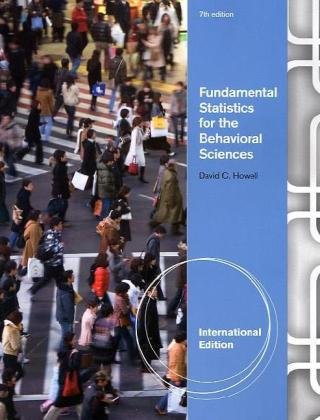9780840031921: Fundamental Statistics for the Behavioral Sciences, International Edition