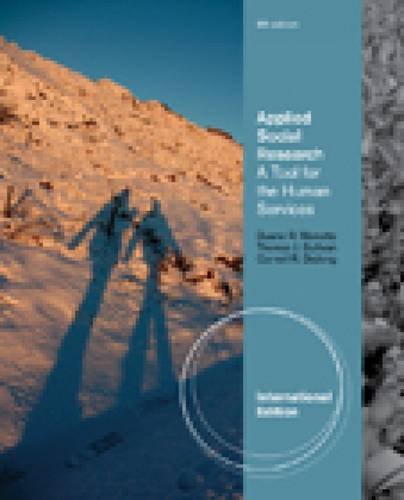 Beispielbild fr Applied Social Research : A Tool for the Human Services, International Edition zum Verkauf von Better World Books
