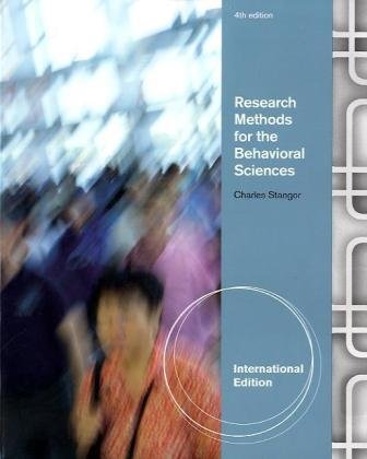 9780840032461: Research Methods for the Behavioral Sciences