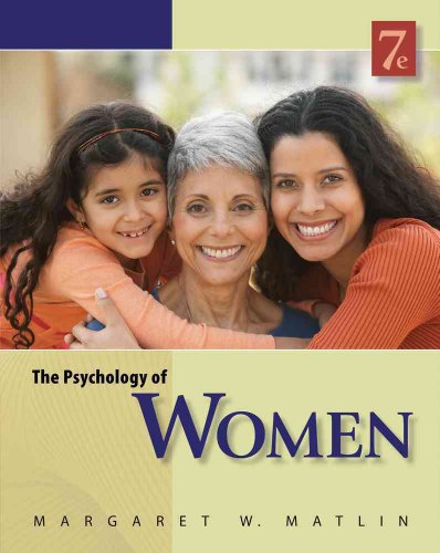 9780840032898: The Psychology of Women