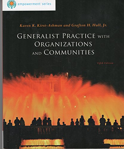 9780840033741: Brooks/Cole Empowerment Series: Generalist Practice with Organizations and Communities (SW 381T Dynamics of Organizations and Communities)