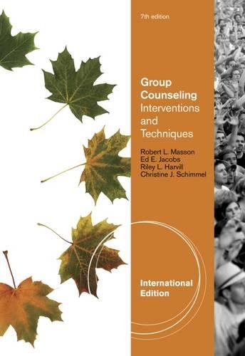 Imagen de archivo de Group Counseling: Interventions and Techniques a la venta por SecondSale