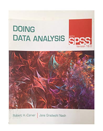 Imagen de archivo de Doing Data Analysis with SPSS: Version 18.0 a la venta por Wonder Book