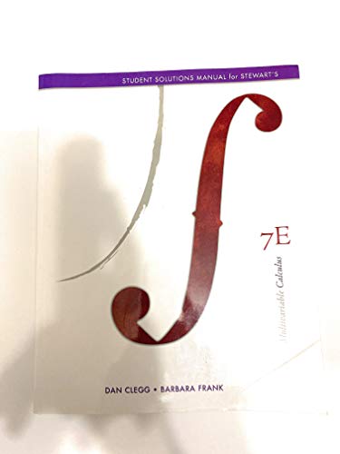 Beispielbild fr Student Solutions Manual (Chapters 10-17) for Stewart's Multivariable Calculus, 7th zum Verkauf von ThriftBooks-Dallas