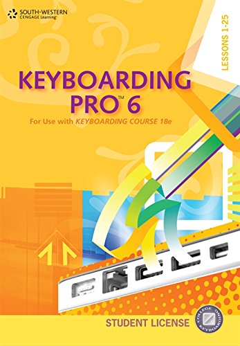 Beispielbild fr Keyboarding Pro 6, Student License (with User Guide and CD-ROM) zum Verkauf von BooksRun