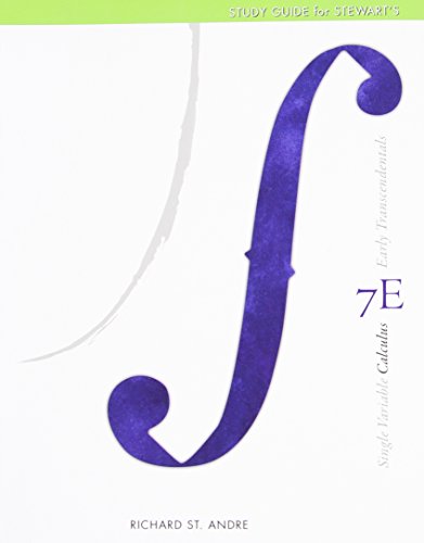 Beispielbild fr Study Guide for Stewart's Single Variable Calculus: Early Transcendentals, 7th zum Verkauf von Better World Books
