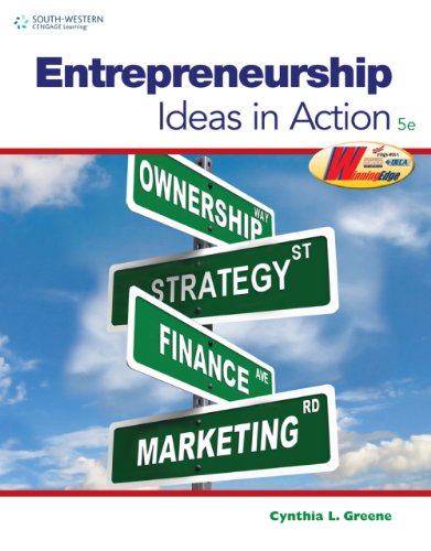 9780840064868: Workbook for Greene's Entrepreneurship: Ideas in Action, 5th