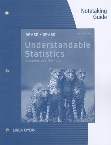 Stock image for Notetaking Guide for Brase/Brases Understandable Statistics: Concepts and Methods, 10th for sale by Best and Fastest Books