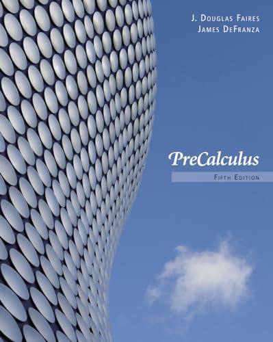 Precalculus (9780840068620) by Faires, J. Douglas; DeFranza, James