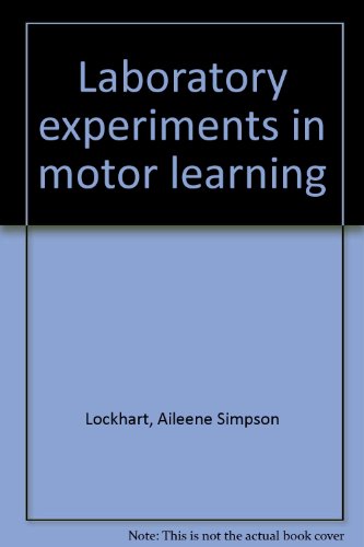 Beispielbild fr Laboratory experiments in motor learning zum Verkauf von Better World Books
